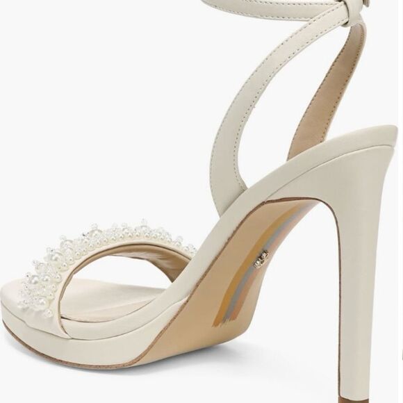 Sam Edelman  Rhinestone Ankle Strap Sandal  9.5M - Picture 2 of 10